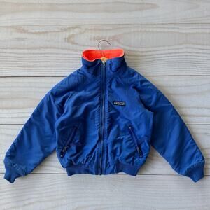 VTG 80s Patagonia Kids Toddler Size 4/5 Bomber Fleece Lined Jacket Made in USA